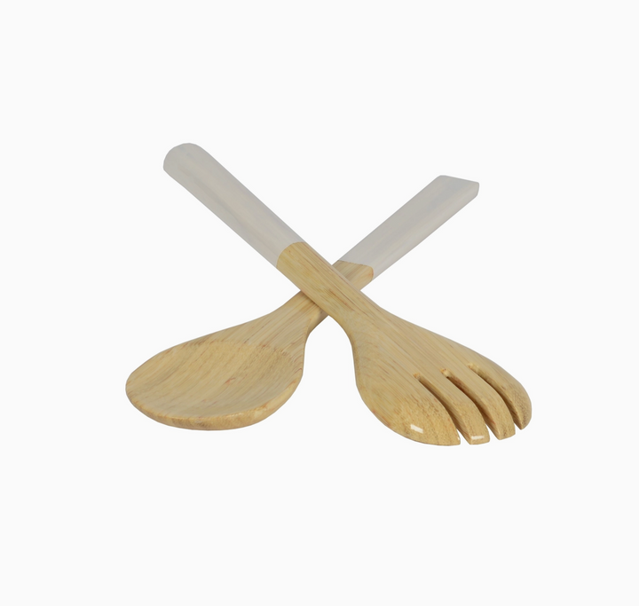 SERVER SET BAMBOO WHITE
