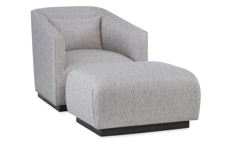 CHAIR SWIVEL & OTTOMAN SIA IN YACHT CLUB RAISIN #69129