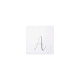 NAPKINS PAPER COCKTAIL SILVER MONOGRAME ALPHABET