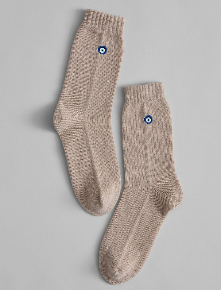 SLEEPING SOCKS EVIL EYE