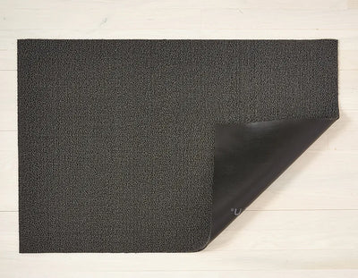 CHILEWICH FLOORMAT SOLID SHAG BLACK (Available in 3 Sizes and 3 Colors)