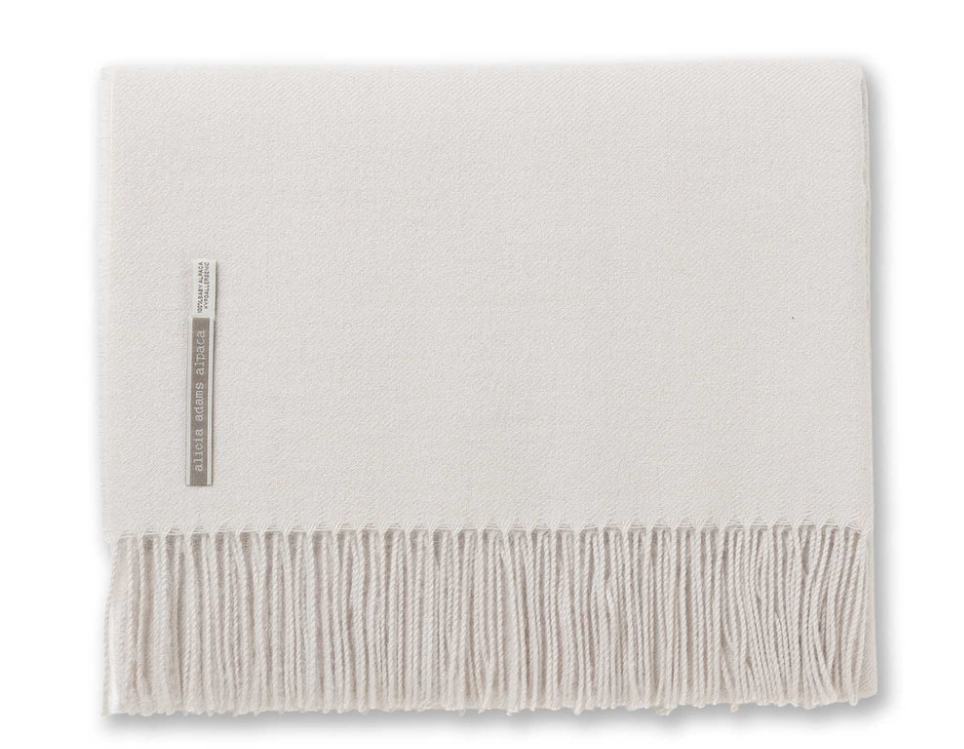 ALICIA ADAMS ALPACA THROW CLASSIC SOLID COLLECTION