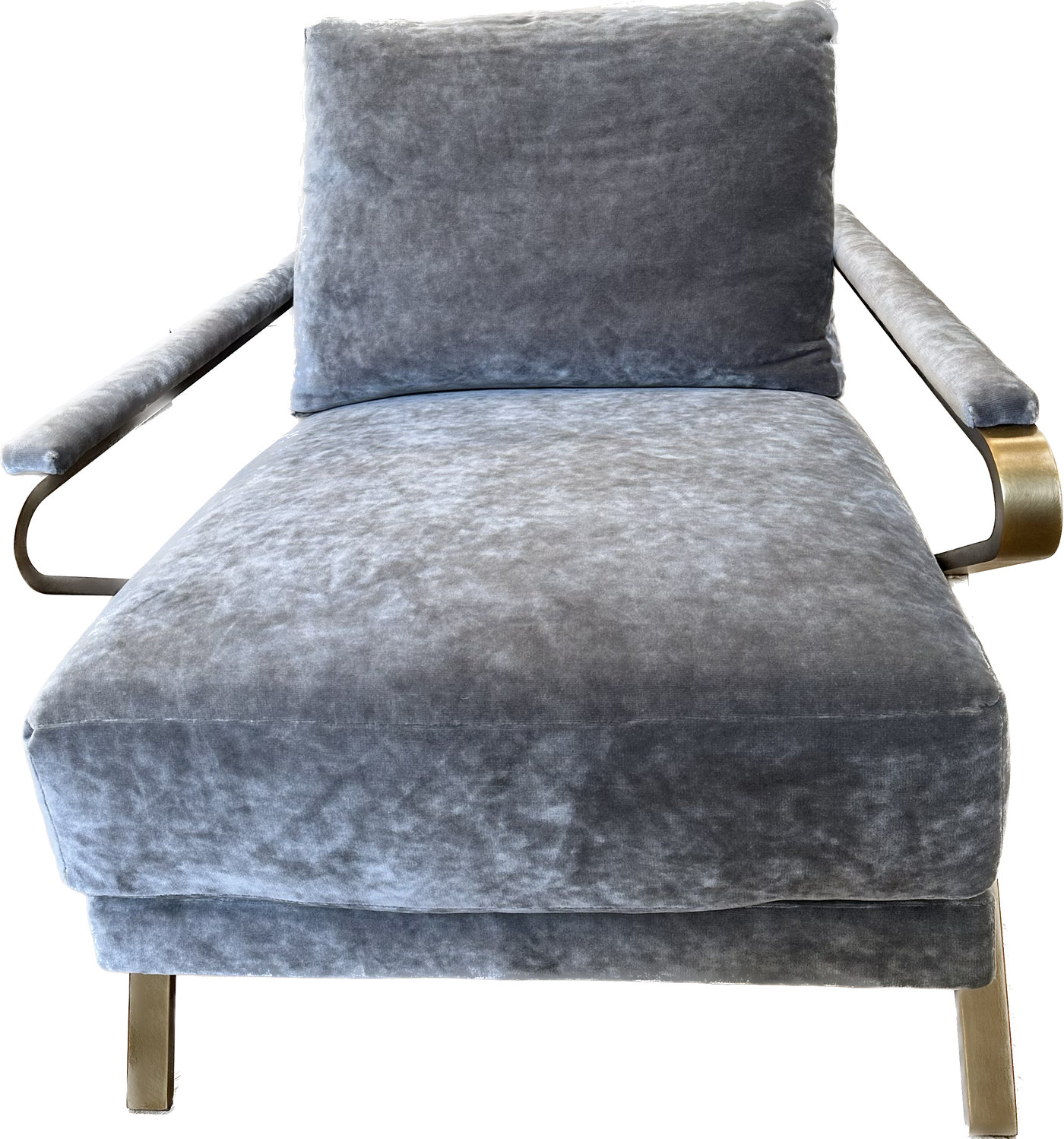 CHAIR WITH BLIND SEAM IN TULUM MERCURY FABRIC