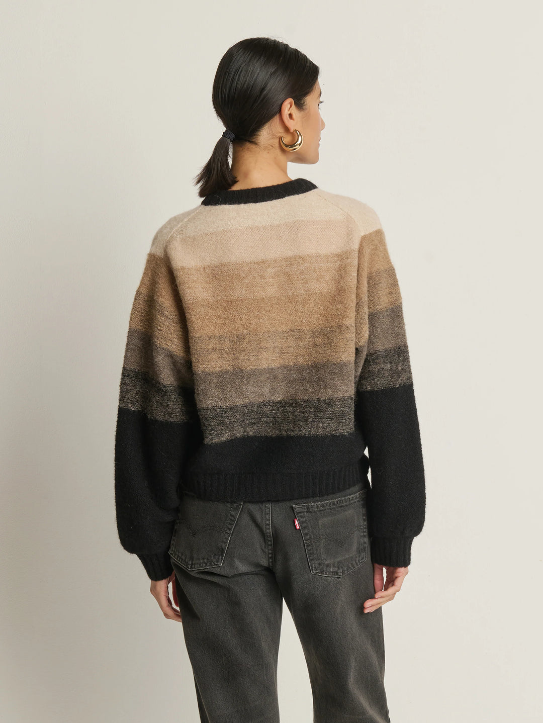 CARDIGAN MACCHIATO OMBRE