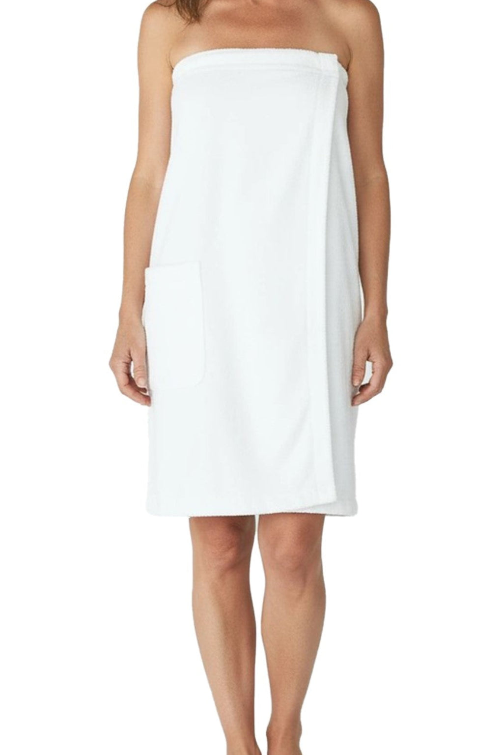 TERRY WRAP SPA TOWEL THERESA WHITE