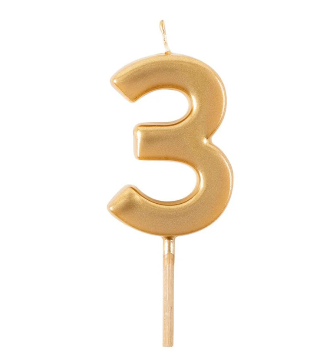 CANDLES BIRTHDAY GOLD