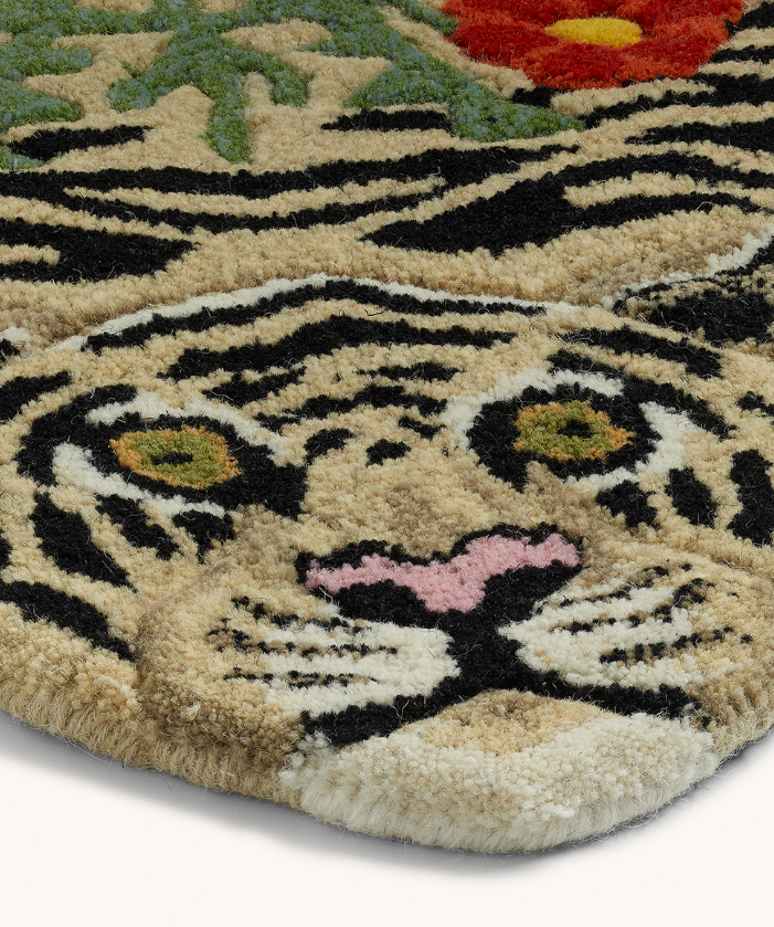 RUG FLORAL TIGER SMALL #76949