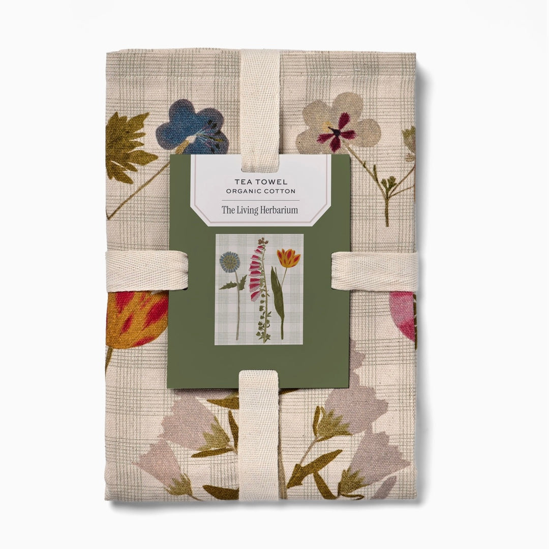 TEA TOWEL COTTON HERBARIUM