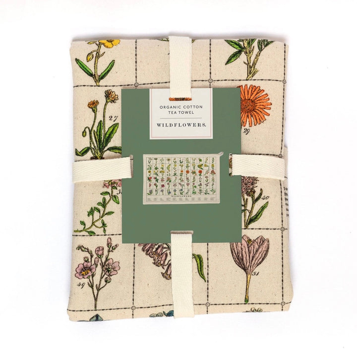 TOWEL TEA COTTON WILDFLOWERS