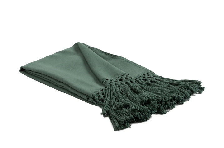 THROW ALPACA W/ FRINGE TASSELS