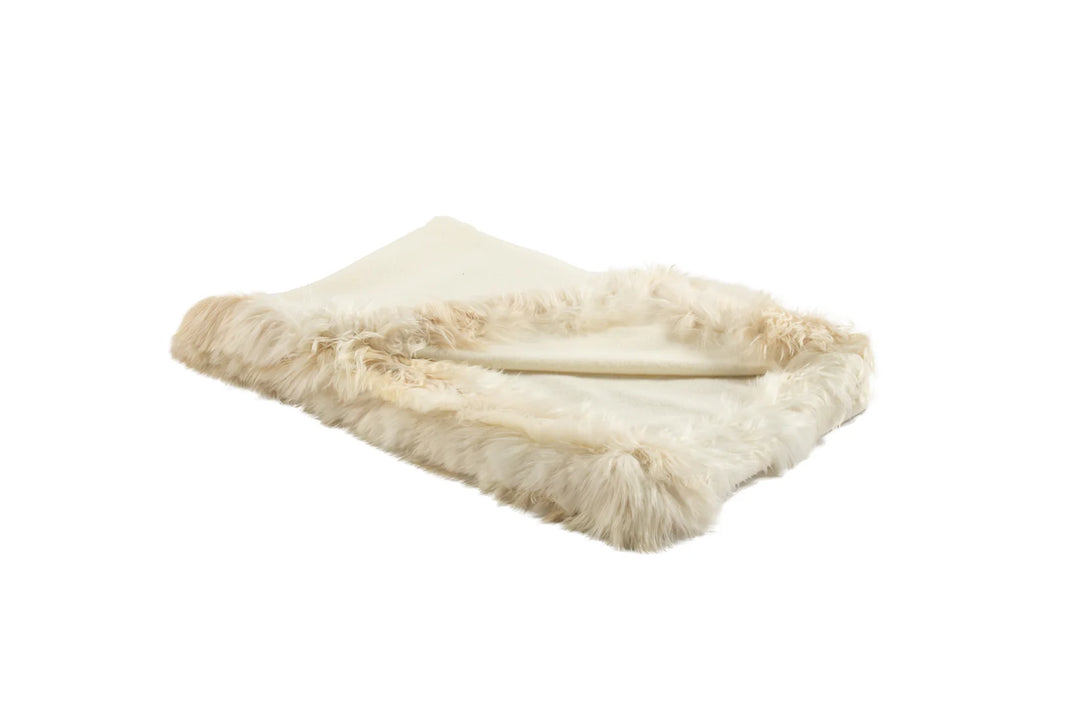 THROW LUXE ALPACA W/ FUR TRIM