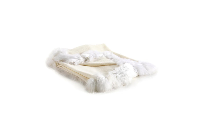 THROW LUXE ALPACA W/ FUR TRIM