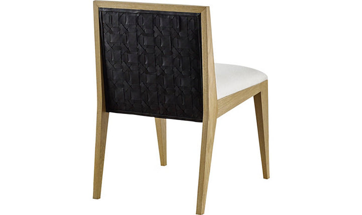 TRESSER DINING CHAIR (WITH WOVEN LEATHER)