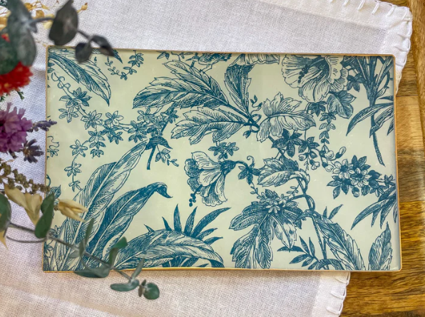 PLATE TROPICAL RECTANGULAR (3 SIZES)