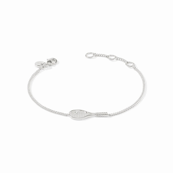 BANGLE TENNIS RAQUET SILVER