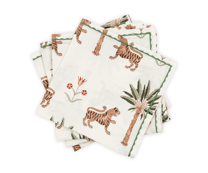 NAPKIN TIGER PALM TIGEREYE