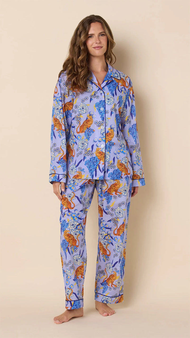 PAJAMA SET LONG TIGRESS VOILE