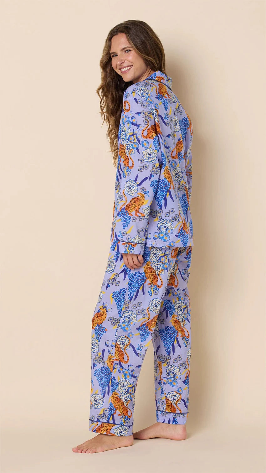 PAJAMA SET LONG TIGRESS VOILE