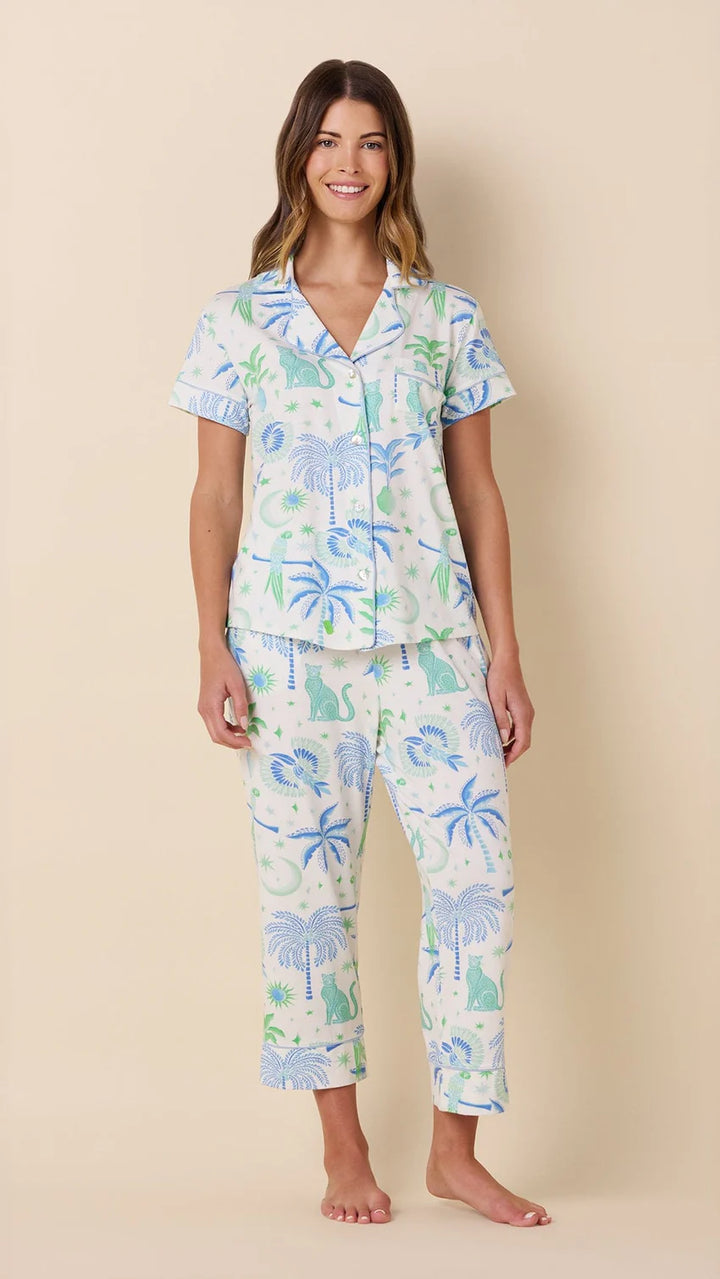 PAJAMA PIMA KNIT CAPRI TOUCAN TERRACE