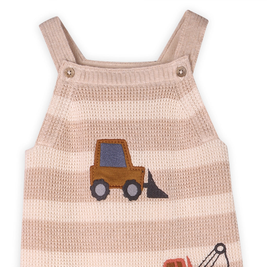 S/2 OVERALL TRUCKS EMROIDERED OATMEAL HEATHER