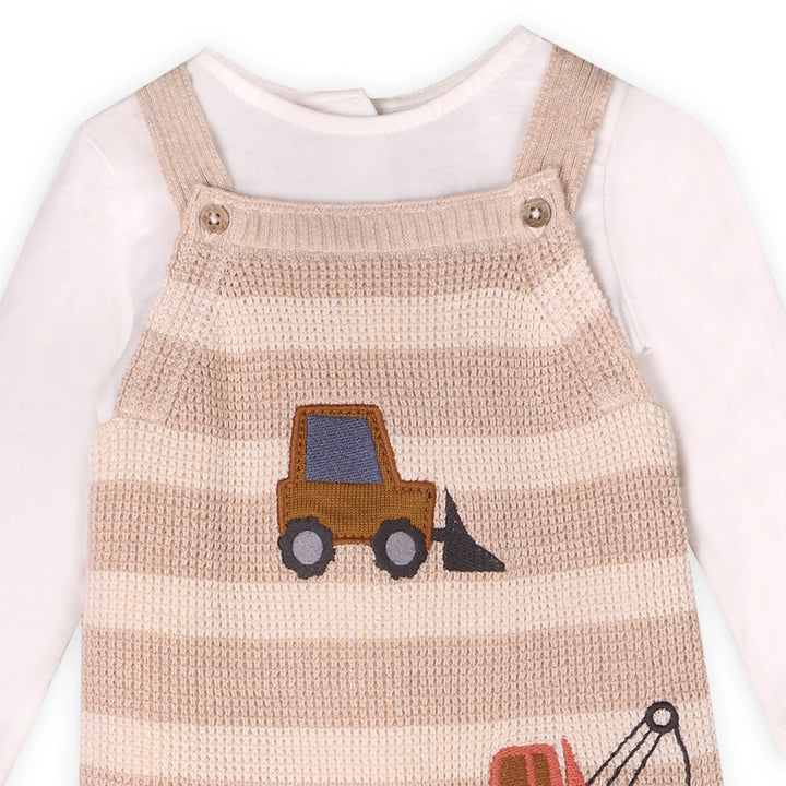 S/2 OVERALL TRUCKS EMROIDERED OATMEAL HEATHER