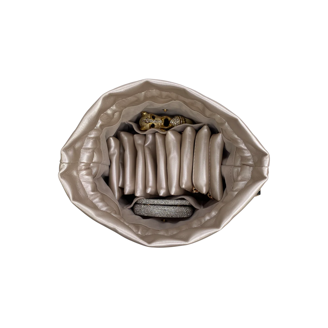 JEWELRY CASE TRAVEL PEARL QUILTED