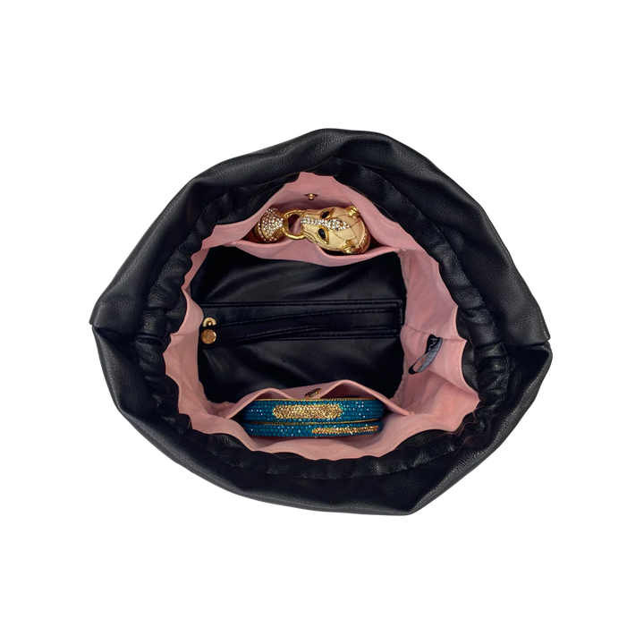 JEWELRY CASE TRAVEL BLACK QUILTED