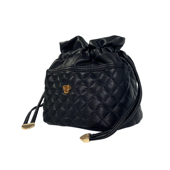 JEWELRY CASE TRAVEL BLACK QUILTED