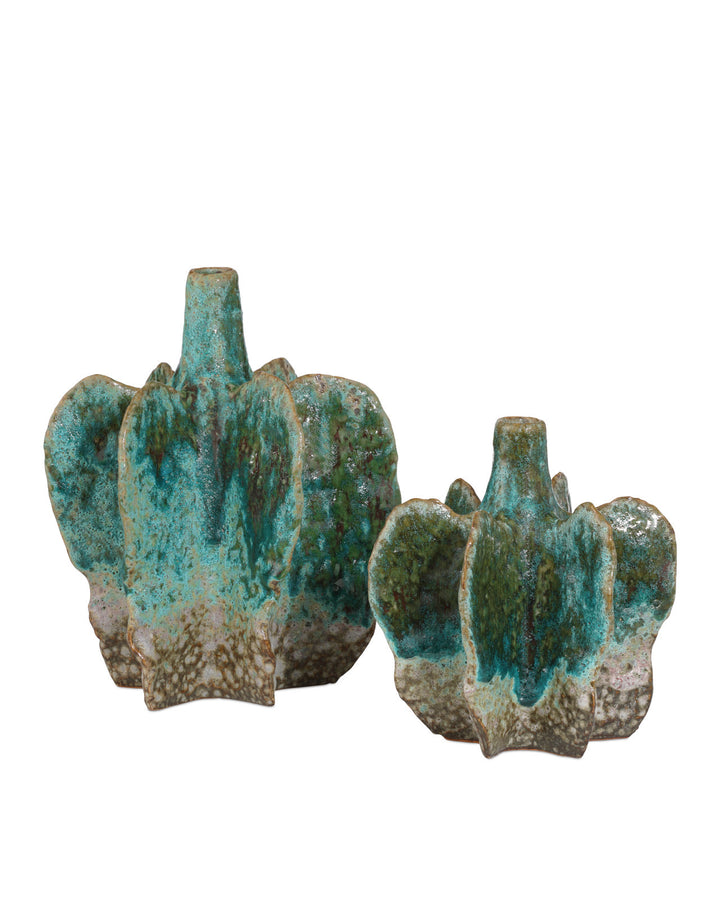 VASE TURQUOISE DRIP