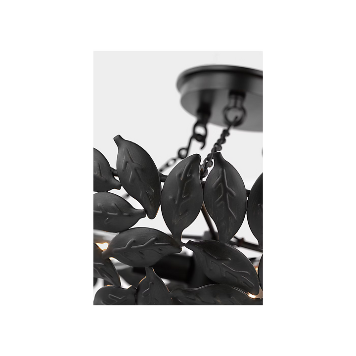 FLUSH MOUNT SEMI AGED IRON