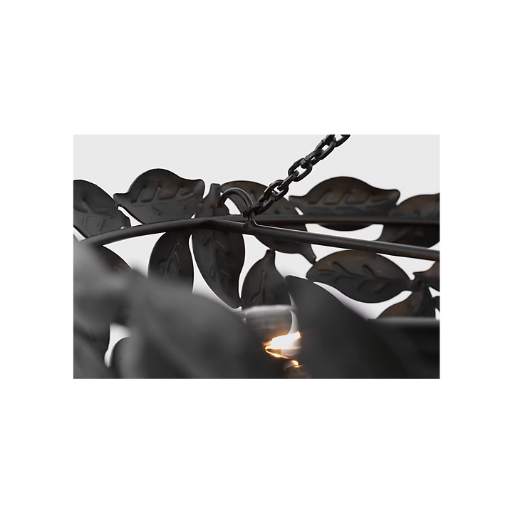 FLUSH MOUNT SEMI AGED IRON