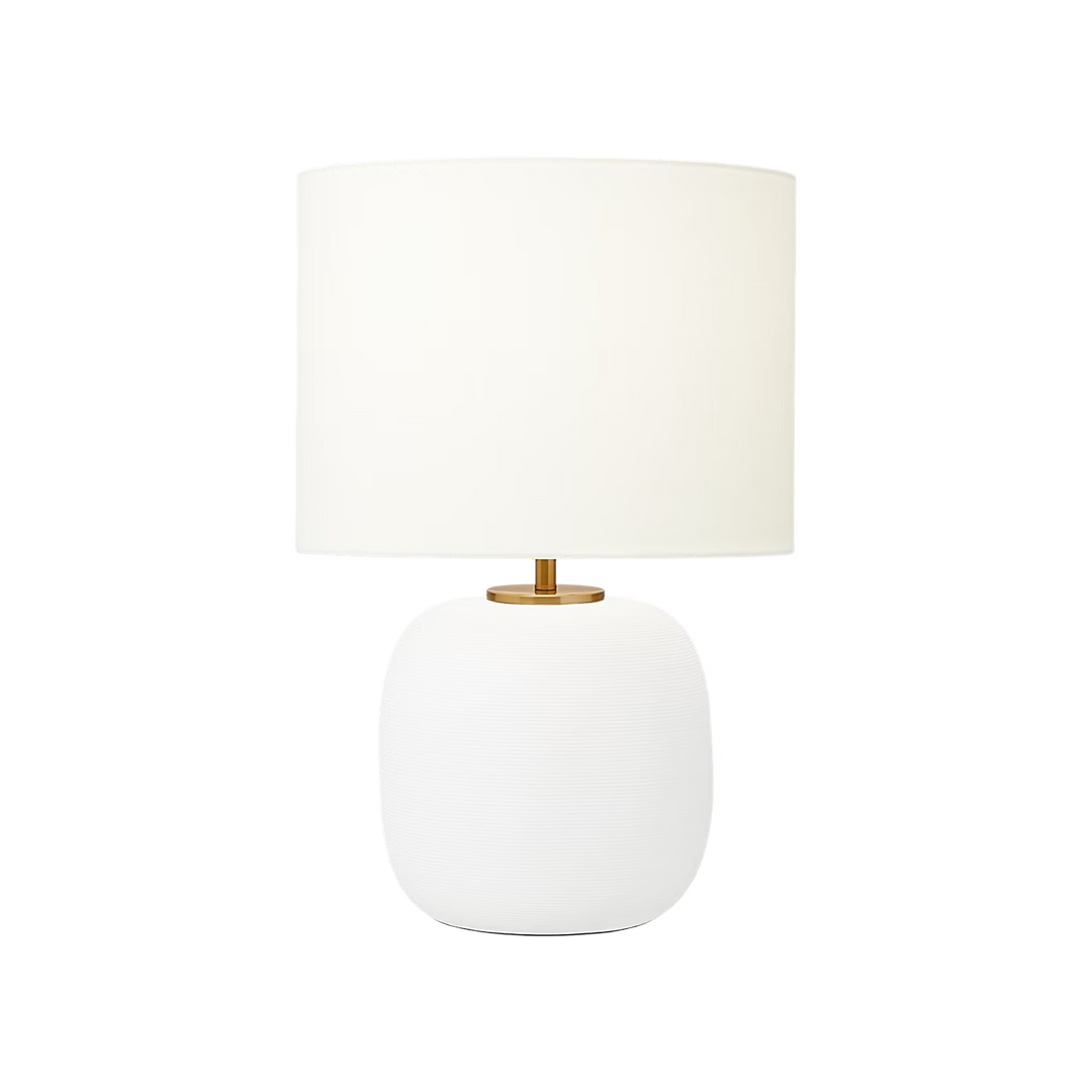 TABLE LAMP MATTE WHITE CERAMIC
