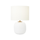 TABLE LAMP MATTE WHITE CERAMIC