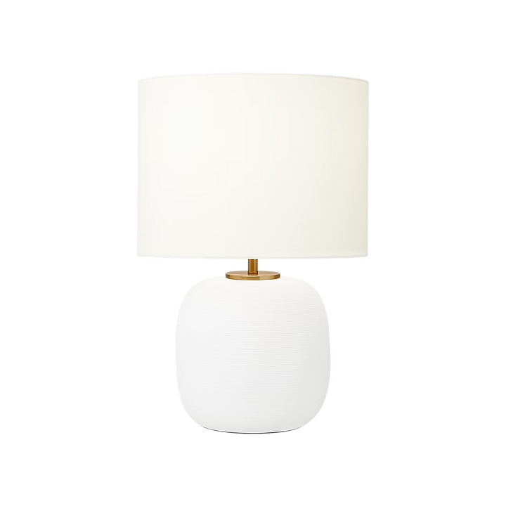 TABLE LAMP MATTE WHITE CERAMIC