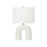 TABLE LAMP MATTE WHITE CERAMIC SMALL