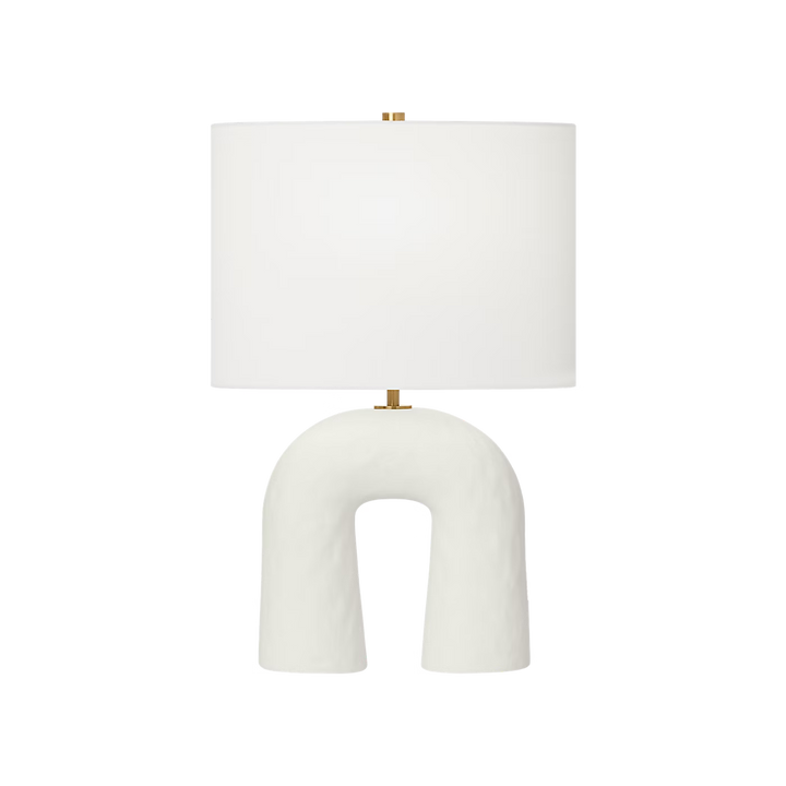 TABLE LAMP MATTE WHITE CERAMIC SMALL