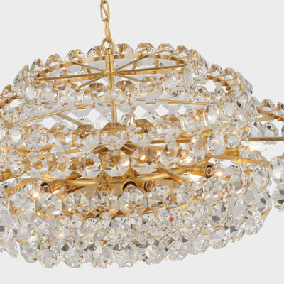 CHANDELIER IN HAND-RUBBED ANTIQUE