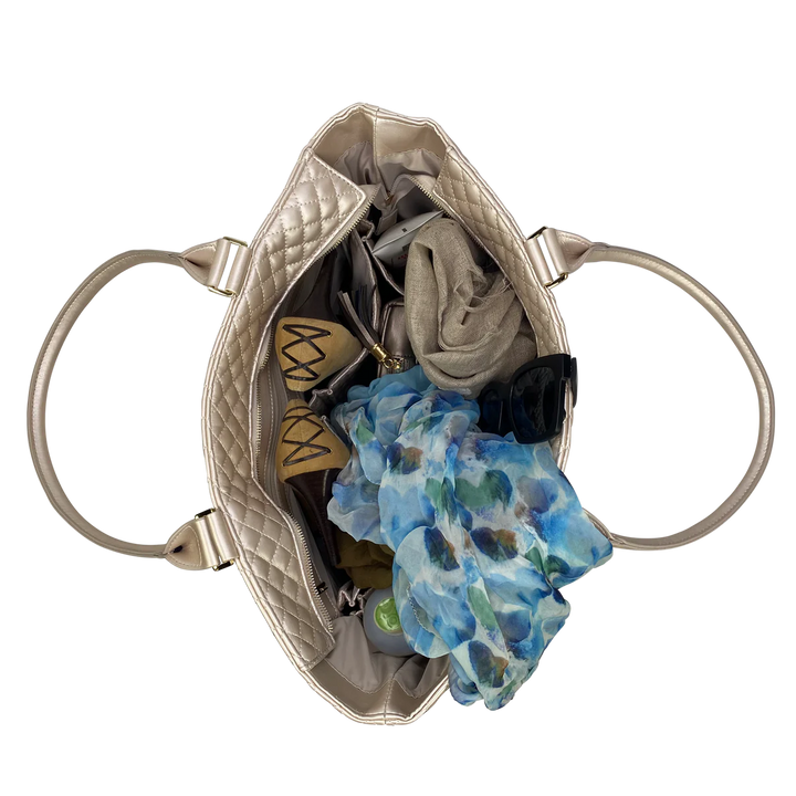 TOTE BAG TRAVEL PEARL QUILTED