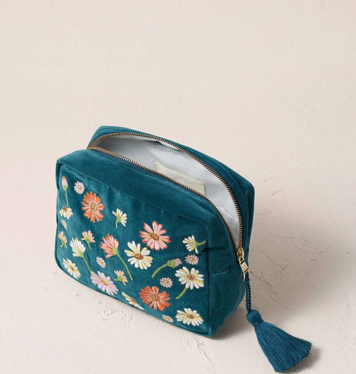 WASH BAG WILDFLOWER RICH BLUE