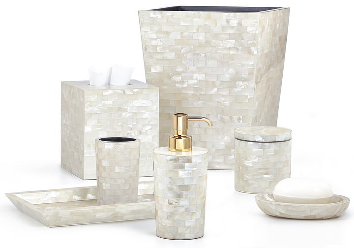 BATH ACCESSORIES WHITE AGATE