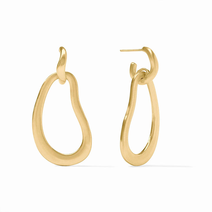 EARRING WAVE DOORKNOCKER GOLD
