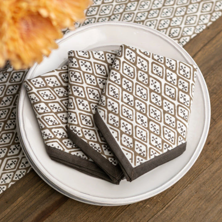 NAPKIN DIAMONDS & CLUBS CHOCOLATE