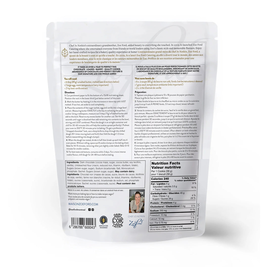 BAKING MIX BILLIONAIRE CHOCOLATE CHIP COOKIE