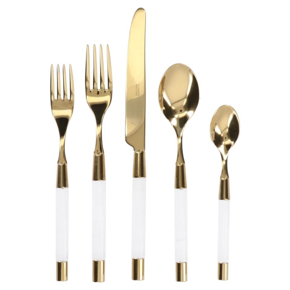 FLATWARE 5-PIECE GOLD
