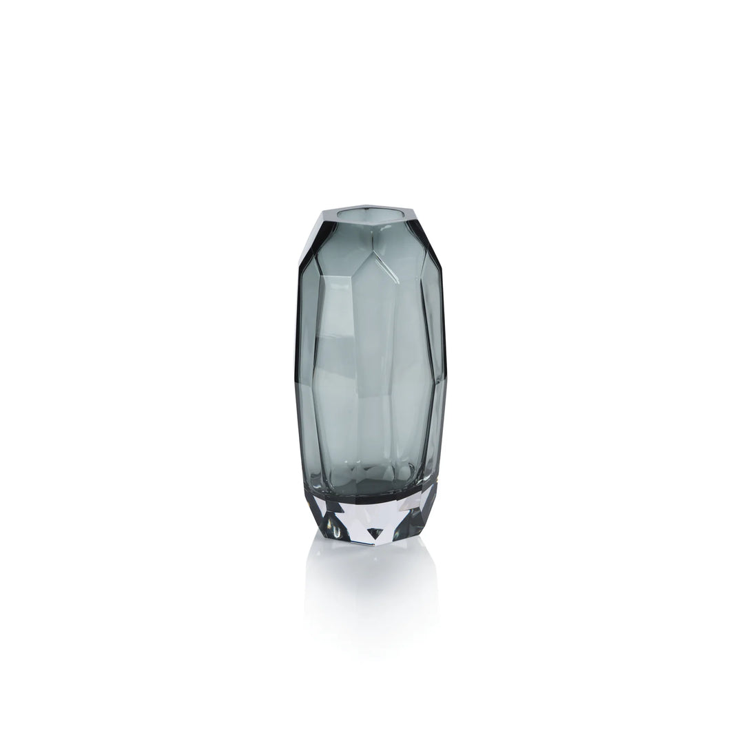 VASE IMPERIAL GLASS SMOKE MEDIUM