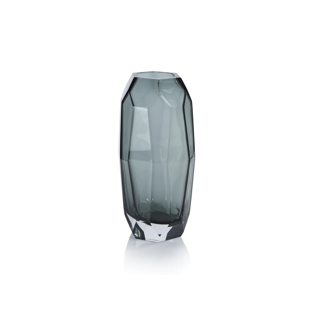 VASE IMPERIAL GLASS SMOKE MEDIUM