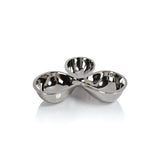 BOWL SET COCKTAIL CONDIMENT POLISHED NICKEL