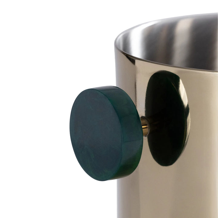 ICE BUCKET GOLD WITH GREEN ACCENTS