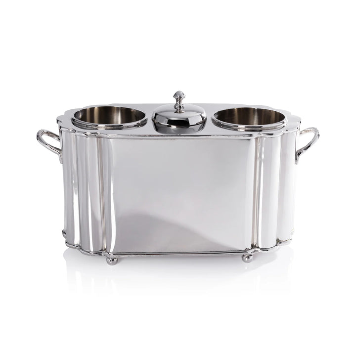 WINE COOLER 2-BOTTLE POLISHED NICKEL