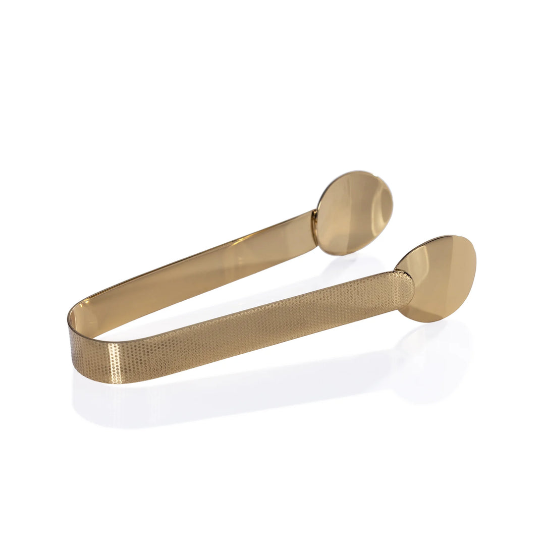 ICE TONG TEXTURED GOLD